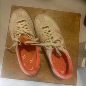 Adidas Cream and Peach Casual Sneakers